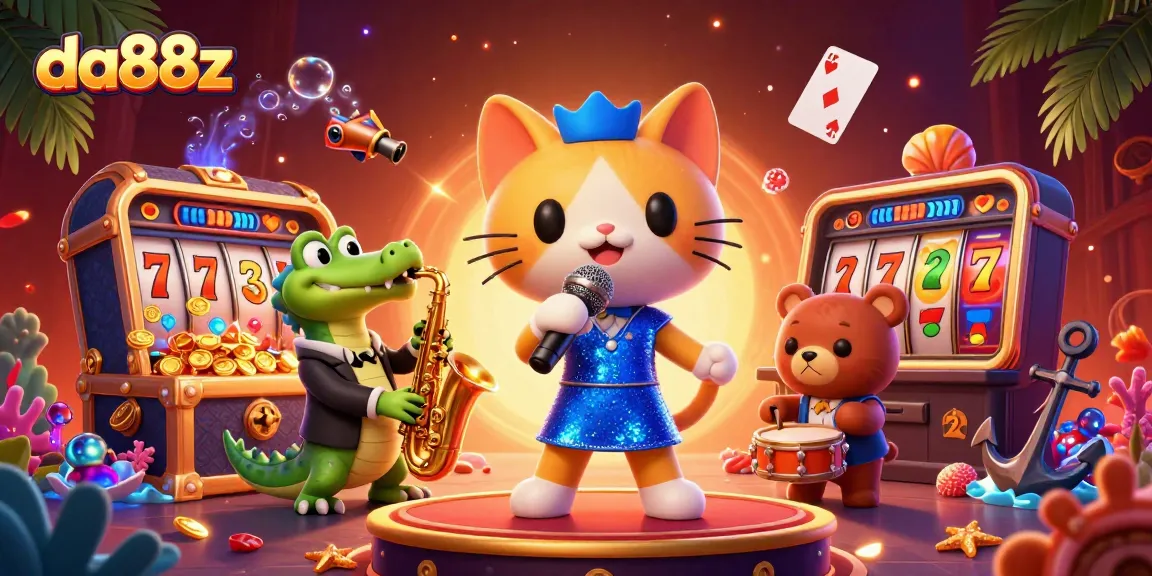 Engage with exciting games at da88z featuring vibrant characters and thrilling jackpot scenes.